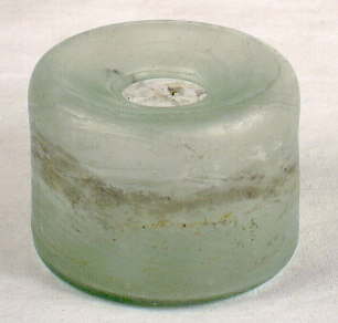 Early 19th century small free-blown ink bottle.